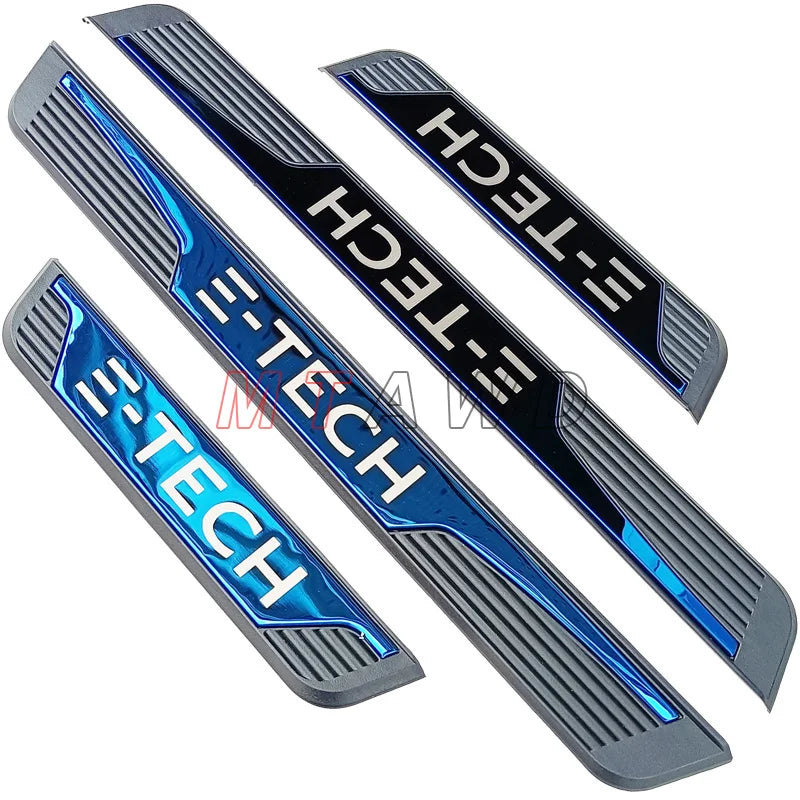 For BYD Shark Sealion 6 Song Plus DM-i 2021-2025 Stainless Chrome Car Door Sill Scuff Plate Guard Pedal Protector Cover Styling