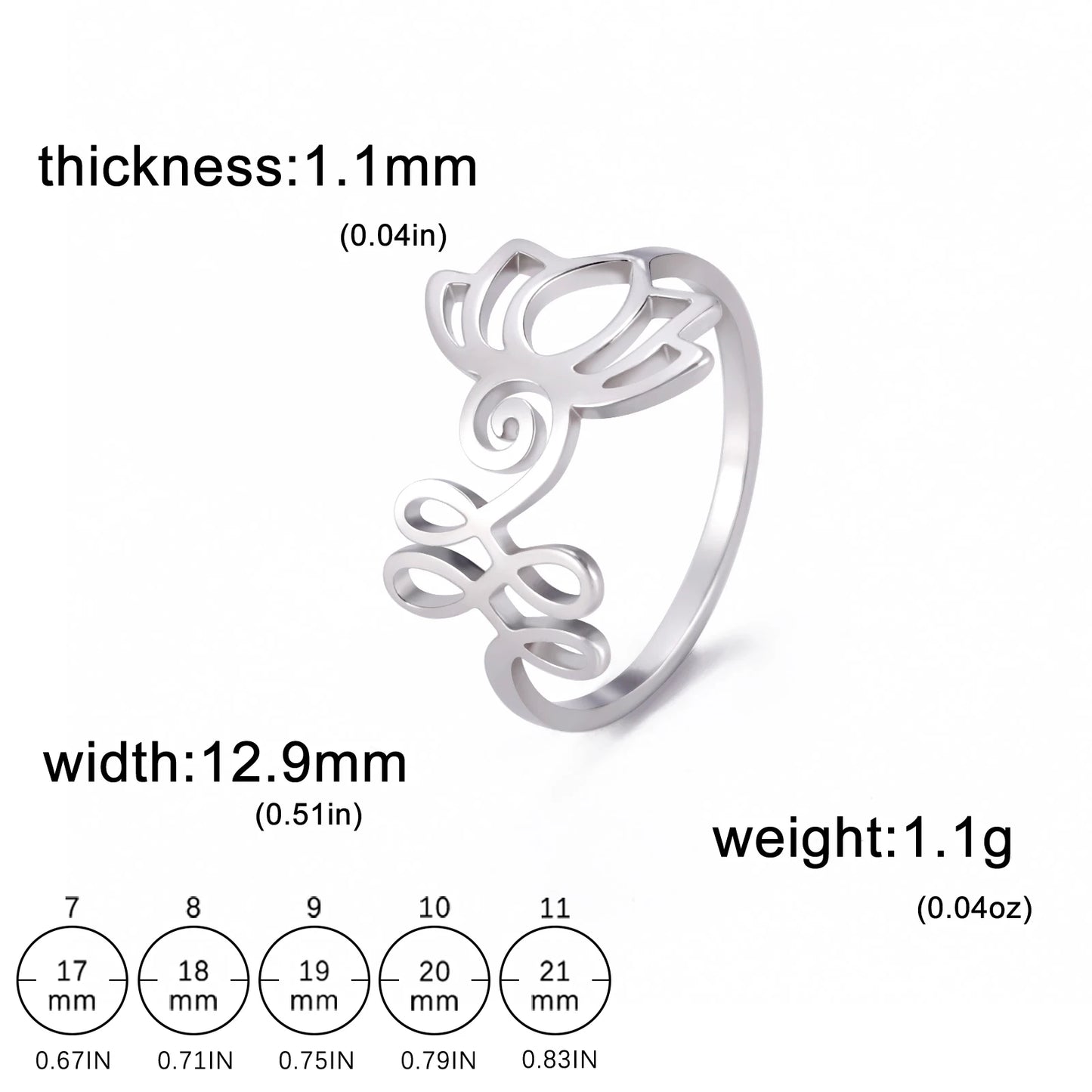 HIPEE Fashion Music Note Ring for Women Girls Stainless Steel Closed Rings Female Bohemian Wedding Gifts Jewelry