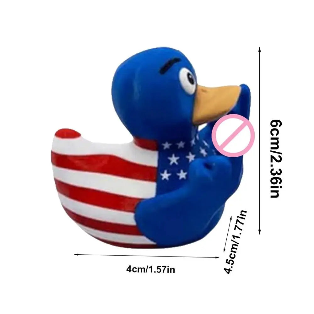 Middle Finger Duck Funny Middle Finger Duck Garden Statue Yellow Duck Middle Finger Ornament Home Bedroom Desk Car Decoration