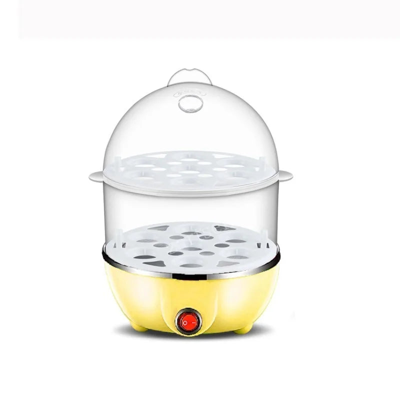 Electric Egg Boiler Double Layer Multifunctional Corn Egg Custard Automatic Mini Steamer 14 Eggs Breakfast Egg Cooker