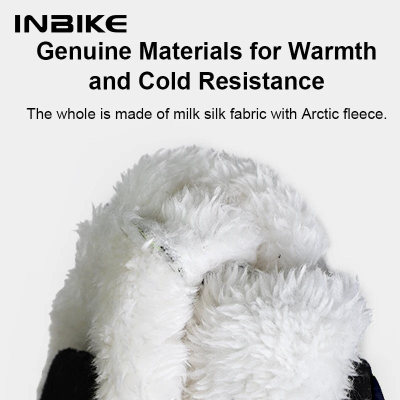 INBIKE Touchscreen Winter Gloves for Men Windproof Thermal Insulated Road Bike Cycling Gloves Man for Cold Weather E-Bike Riding