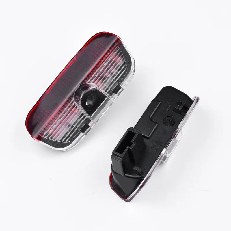 LED Car Decor Door 3D Ghost Shadow Projector Courtesy Lamp For Skoda Superb 2 MK2 Superb 3 2009-2018 Car Accessories Decoration