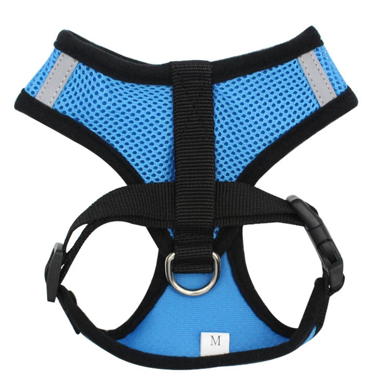 Dog Accessories Breathable Mesh Dog Harness and Leash Set Puppy Cat Harness Vest For Small Dogs Chihuahua arnes para perro 35