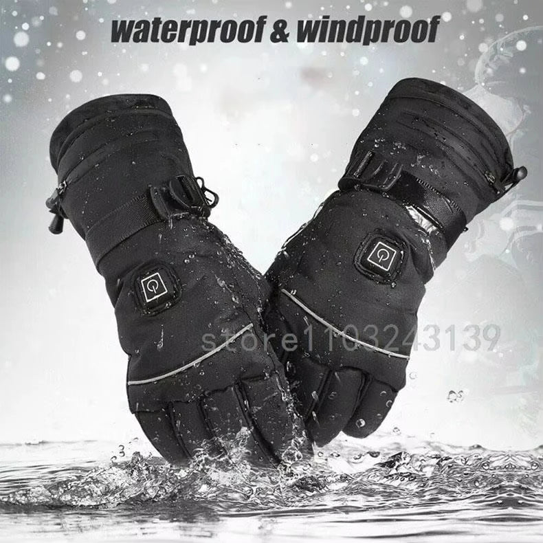 3M Heated Gloves Hand Warmer Electric Thermal Gloves Waterproof Snowboard Cycling Motorcycle Bicycle Ski Outdoor Winter Gloves