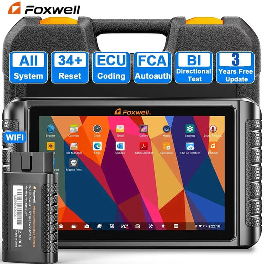 2025 FOXWELL Professional Car Scanner NT1009 Bidirectional Test Advanced ECU Coding 34+ Reset All System Diagnosis OBD2 Scanner