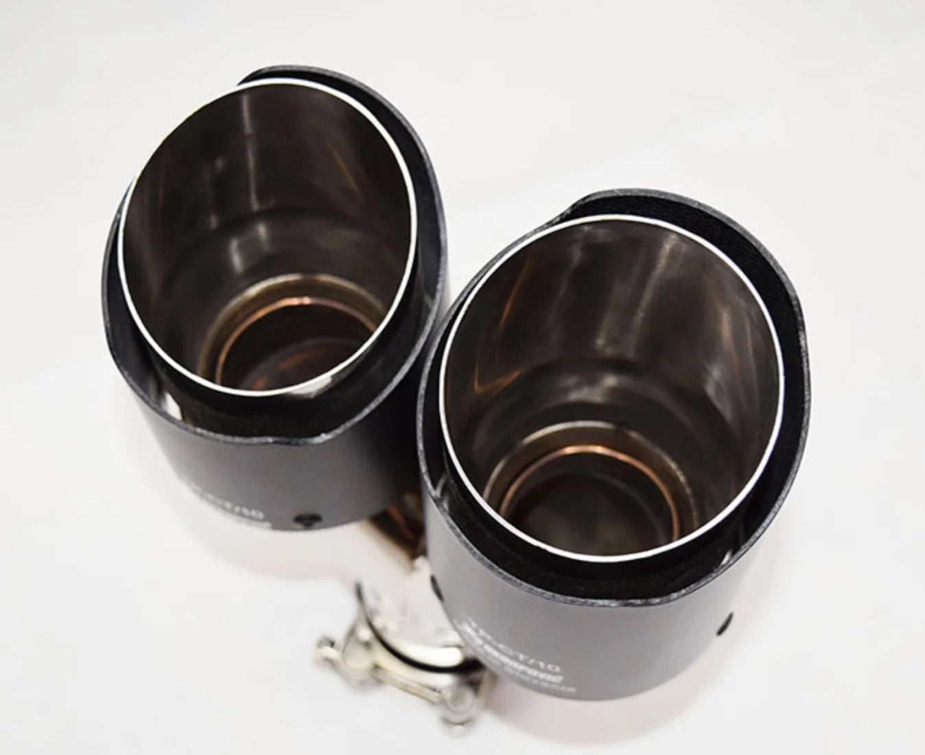 Real carbon fiber  AK exhaust pipe fit for universal car dual Y type tips