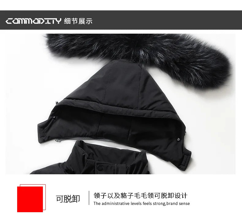Down Jacket Man Long Men's Puffer Jacket Winter Coats For Men Duck Down Jacket Men Parkas Overcoat Padded Cold Clothes Feather