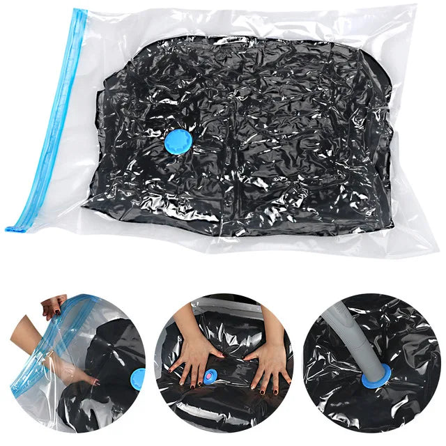 5PCS Vacuum Storage Bags Travel Compression Package  Compressed Closet Home Organizer for Pillows Clothes Bedding Foldable Seal