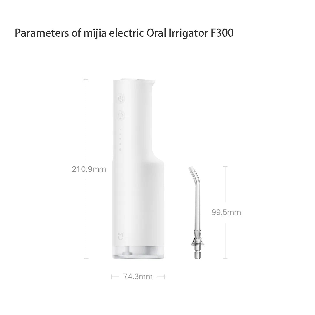 Xiaomi Mijia Oral Irrigator F300 MEO703 Waterpulse Dental Irrigator Portable Oral Flusher IPX7 240ML Water Tank Tooth Cleaner