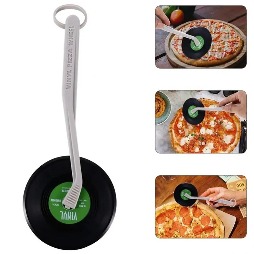 Pizza Cutter Spin Record Design Abs Bakeware Pizza Knife Professional Portable Kitchen Accessories Pizza Wheel Cutter Creative