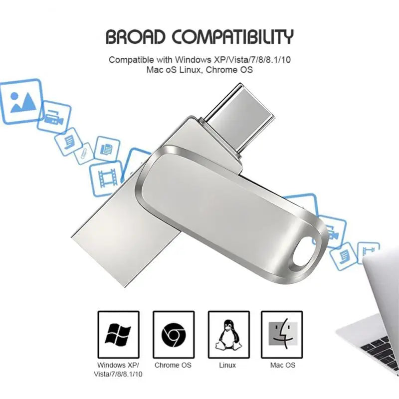 Lenovo 2TB 3.0 Metal Usb Flash Drive 1TB Pen Drive High Speed Memory Stick 512GB U Disk Pendrive 3.0 Memoria Usb Free Shipping