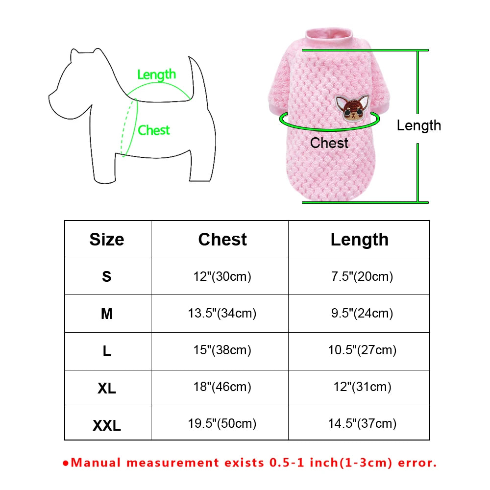 Cute Dog Clothes For Small Dogs Chihuahua Yorkies Pug Clothes Coat Winter Dog Clothing Pet Puppy Jacket Ropa Perro Pink S-2XL