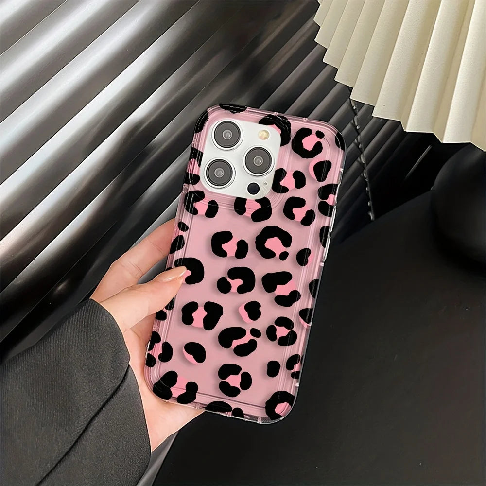 Fashion Design Leopard Airbag Phone Case For Xiaomi 11 Lite 5G NE 14 13T 13 12T 12 Pro Poco M6 X6 F5 X5 X3 Pro Soft Clear Cover