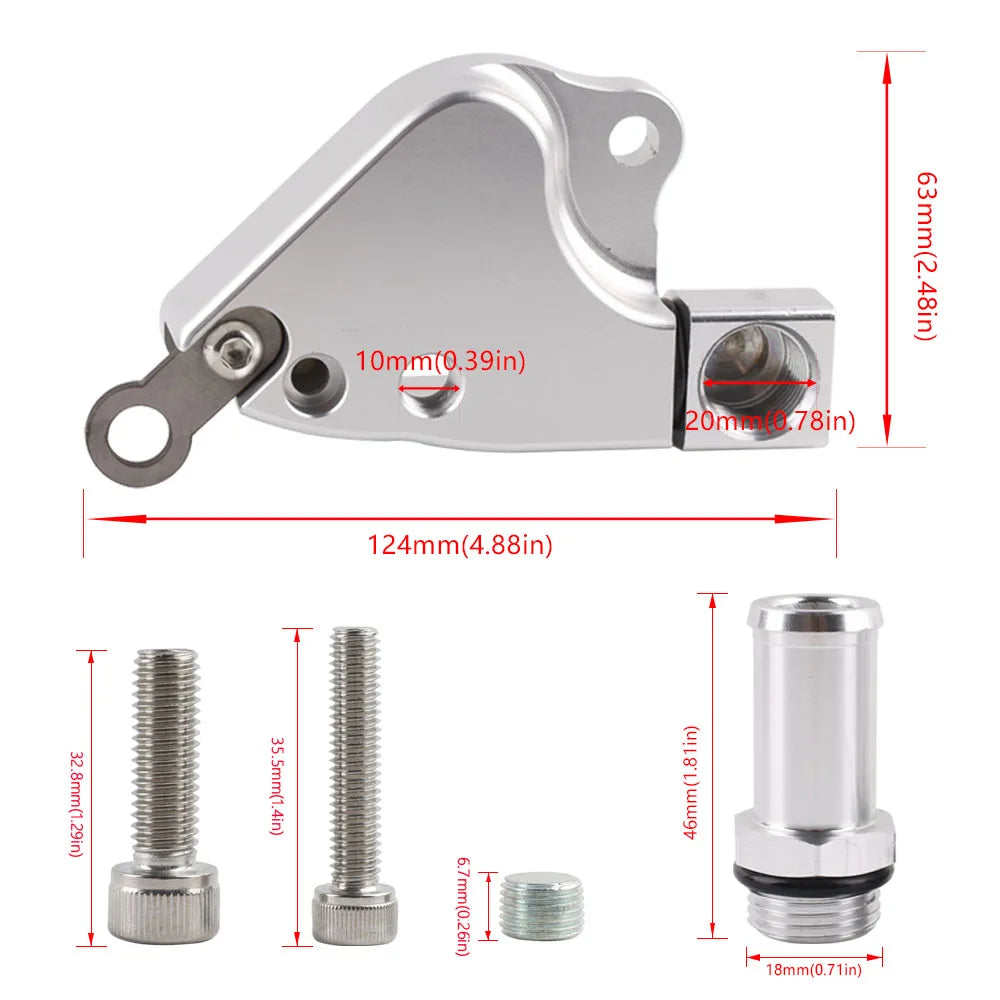 New high quality INTAKE MANIFOLD ADAPTER for civic K20 MANIFOLDS ON K24 COOLANT ADAPTER