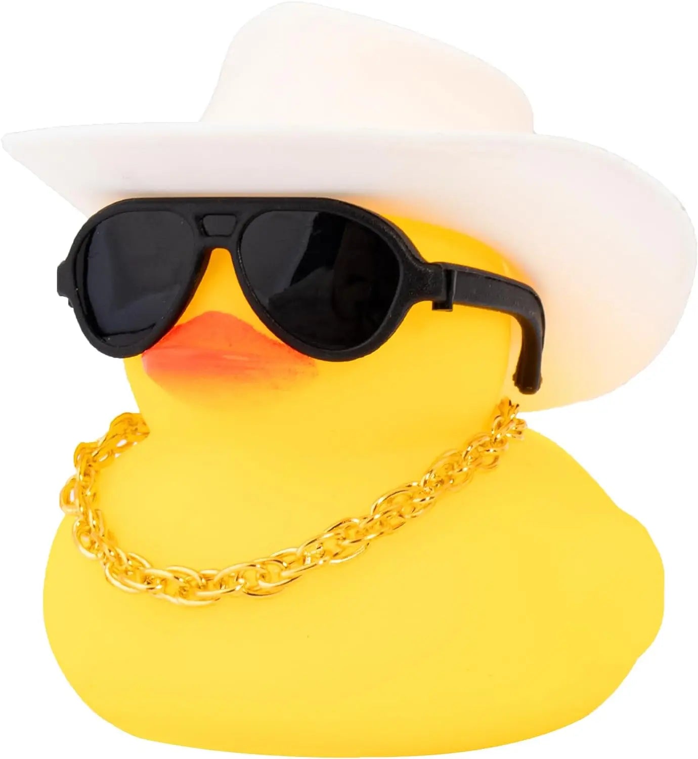 Rubber Duck Car Ornaments Yellow Duck Car Dashboard Decorations with Propeller Helmet for Christmas Decor and Home Decorations