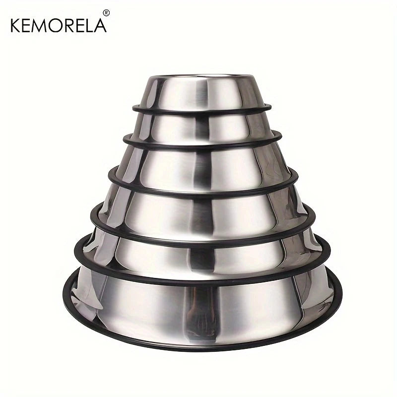 High Quality Stainless Steel Pet Dog Bowl Feeder Anti-Slip Anti-Ant Shape Cat And Dog Bowl Food Accessories Pet Supplies 7 Sizes