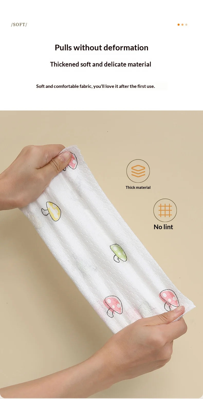 Thick, Washable, Printed, All-Purpose Kitchen Cloth – Suitable for Both Wet and Dry Cleaning, Lint-Free and Ideal for Washing Up