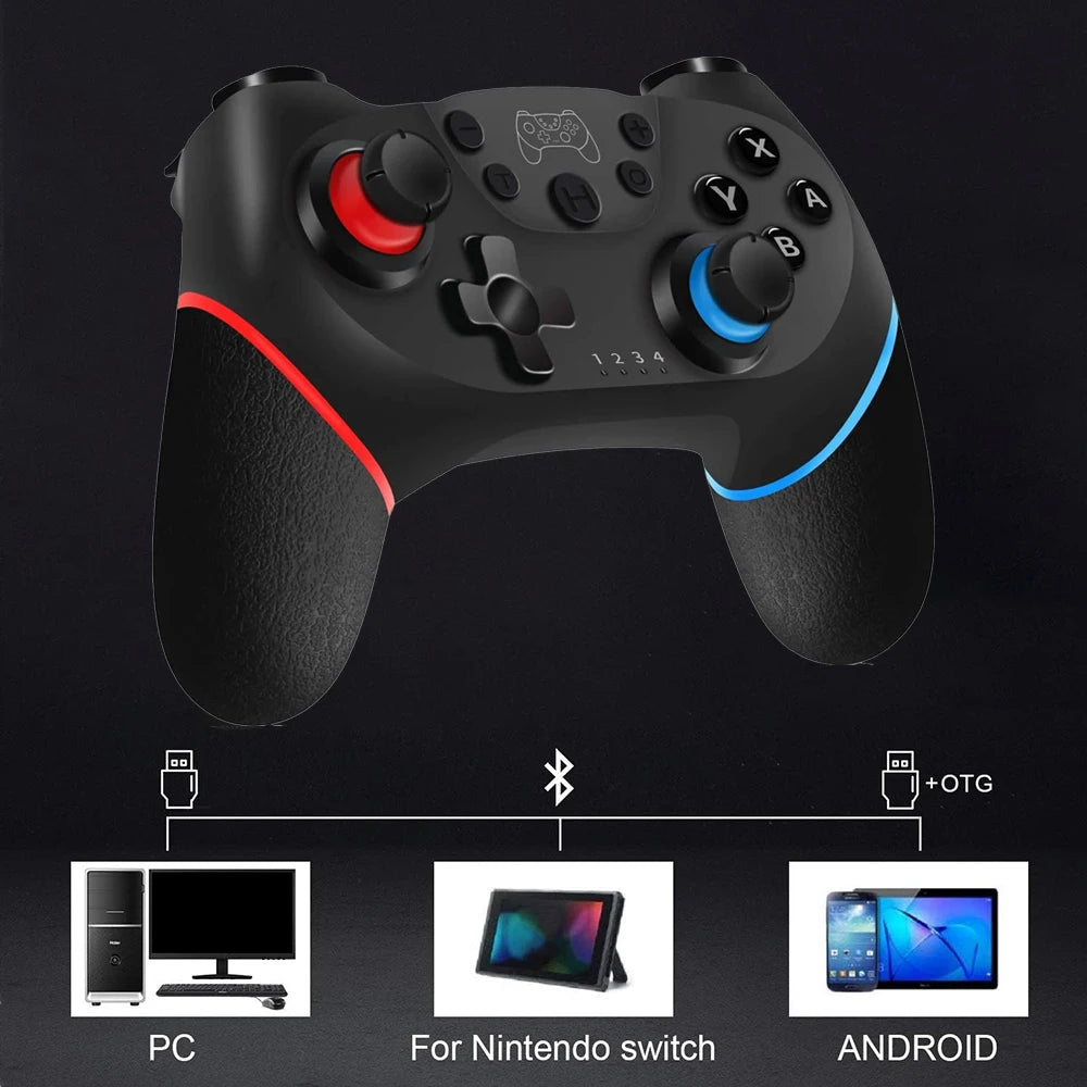 Bluetooth-Compatible Wireless Controller For Switch/NS Lite/NS Oled Console Gamepad Controle For Android PC Joystick with 6-Axis