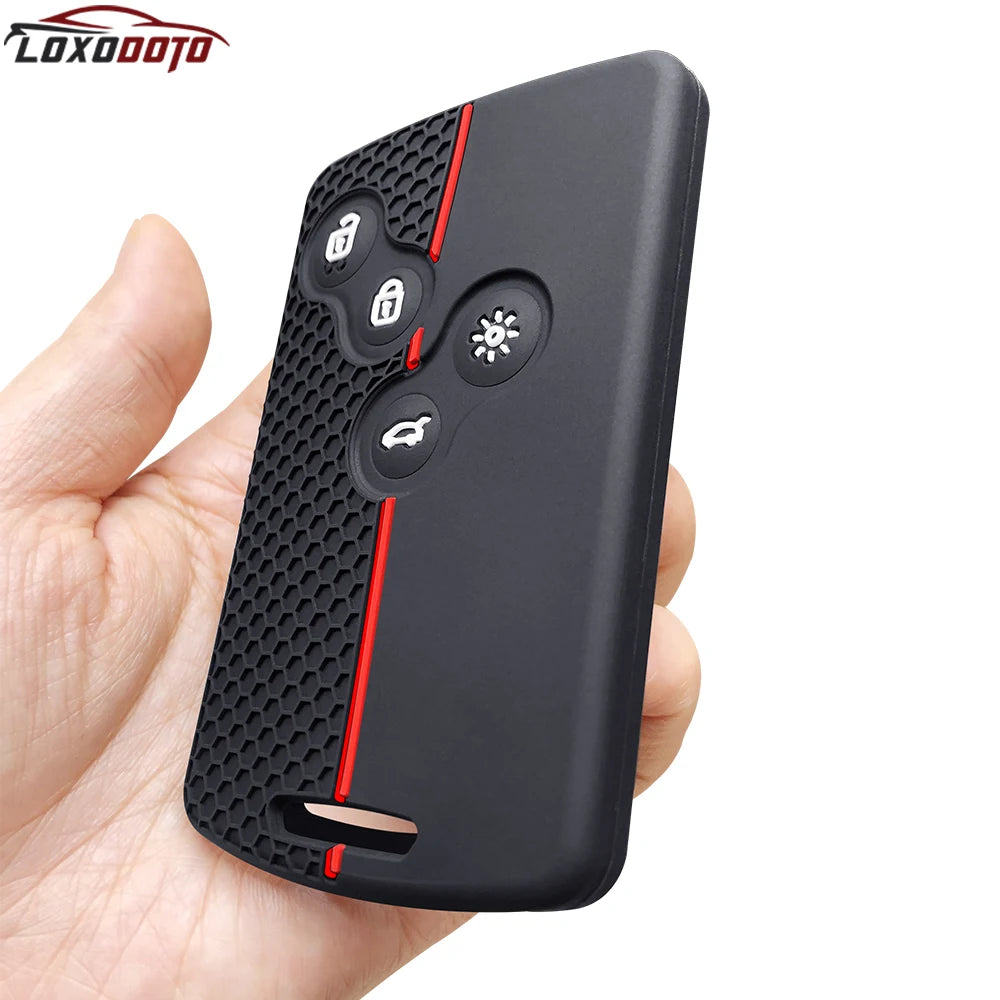Siliconekey Case Card Cover Holder For Renault Megane 3 2 4 Kadjar Laguna 3 Koleos Clio 4 Captur Scenic 3 Stage Koleos Logan