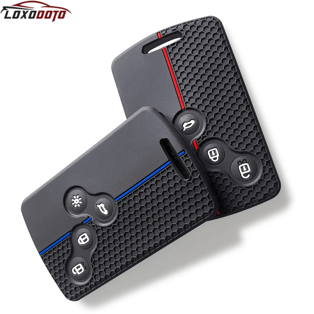 Siliconekey Case Card Cover Holder For Renault Megane 3 2 4 Kadjar Laguna 3 Koleos Clio 4 Captur Scenic 3 Stage Koleos Logan