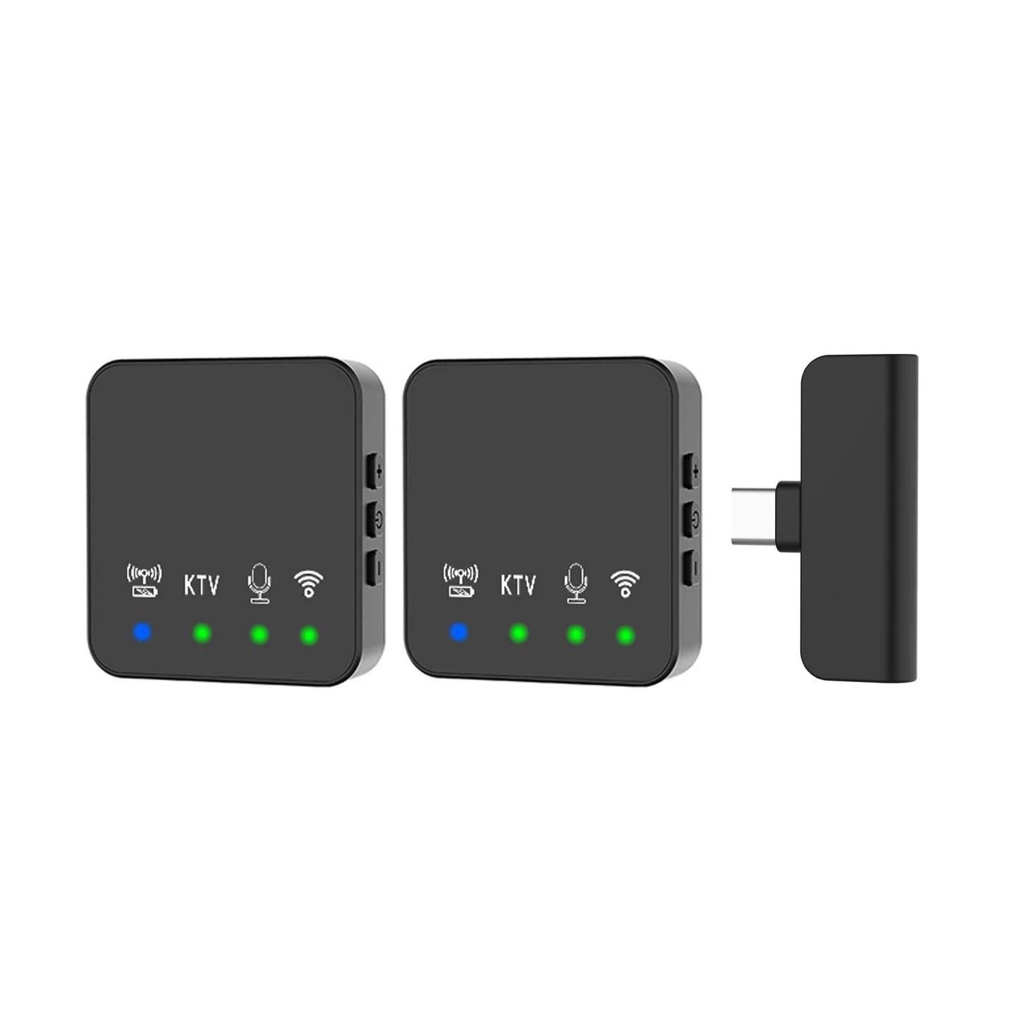 Wireless Lavalier Microphone Portable Audio Video Recording Mini Mic for iPhone Android Phone Outdoor Live Broadcast K Song Mic