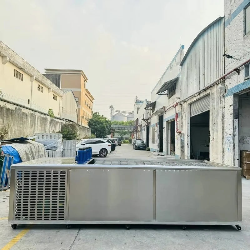 1 Ton Commercial Ice Cube Making Machine, Ice Machine for Cold Storage Building Cooling and Fresh Retention