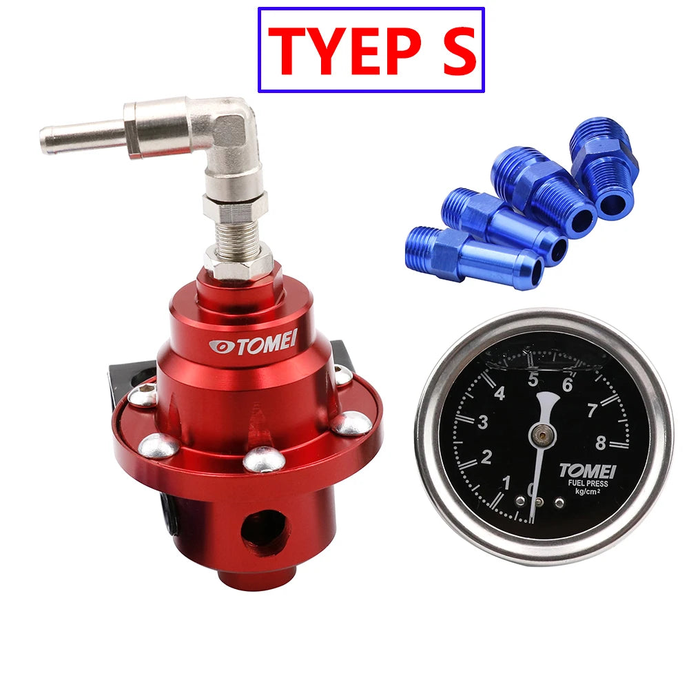 Original Adjustable Racing Fuel Pressure Regulator With gauge and instructions