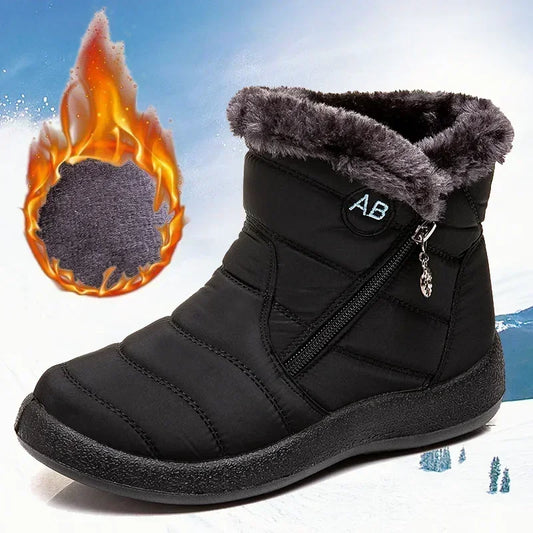 2024 New Waterproof Women Boots Winter Snow Boots for Women Winter Shoes Daily Casual Lightweight Cotton Shoes Ankle Botas Mujer