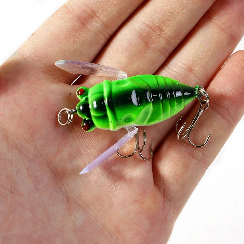 1PCS Simulation Cicada Hard Fake Bait Fishing Lure 5cm 6g Bionic Iscas Artificial Wobblers Crankbait Pesca Insect Pike Tackle