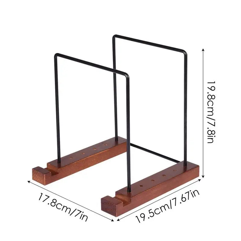 Vinyl Record Storage Holder Large Capacity Display Stand Books CDs Multipurpose Record Stand Modern Solid Wooden Deskop Rack