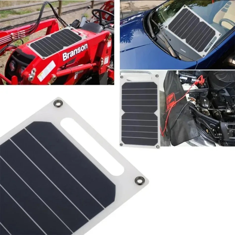 Solar Panel Can be fixed backpack 5-35W USB Waterproof Portable Charger for Outdoor Hiking, Camping, and Mobile Phone Charging