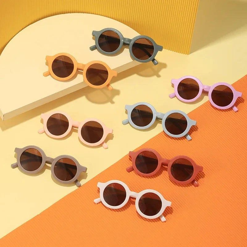 Children's Sunglasses Parent-child Frosted Glasses New Decorative Runway Shades for 1-8 Year Olds Trendy Children's Sunglasses