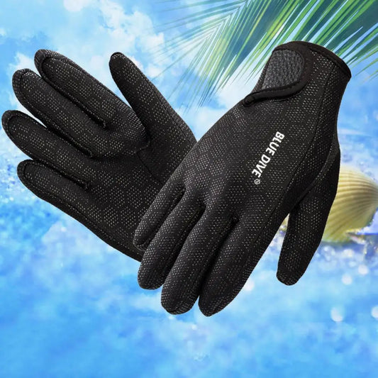 1.5mm Diving Gloves Adults Women Men Wetsuit Gloves Five Finger Warm Wetsuit Winter Gloves for Scuba Diving Snorkeling Surfing