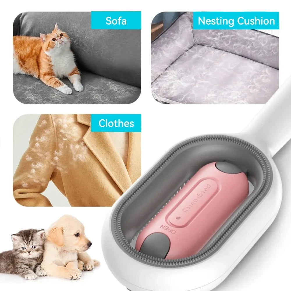 Cat Brush Pet Grooming Comb With Water Tank Double Sided Hair Removal Brush For Cats Dogs Remove Floating Hair Cat Accessories