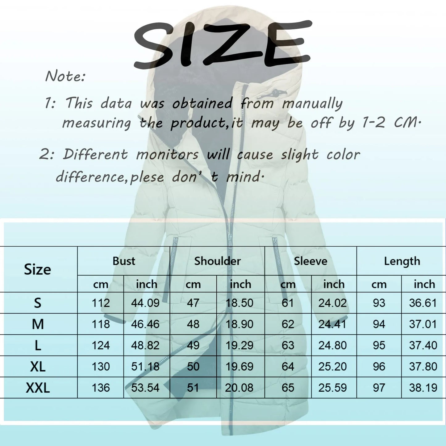 Hooded Cotton-Padded Jacket Warm Winter Coats For Women Windproof Down Quilted Long Jacket With Zipper Wool Coat For Women