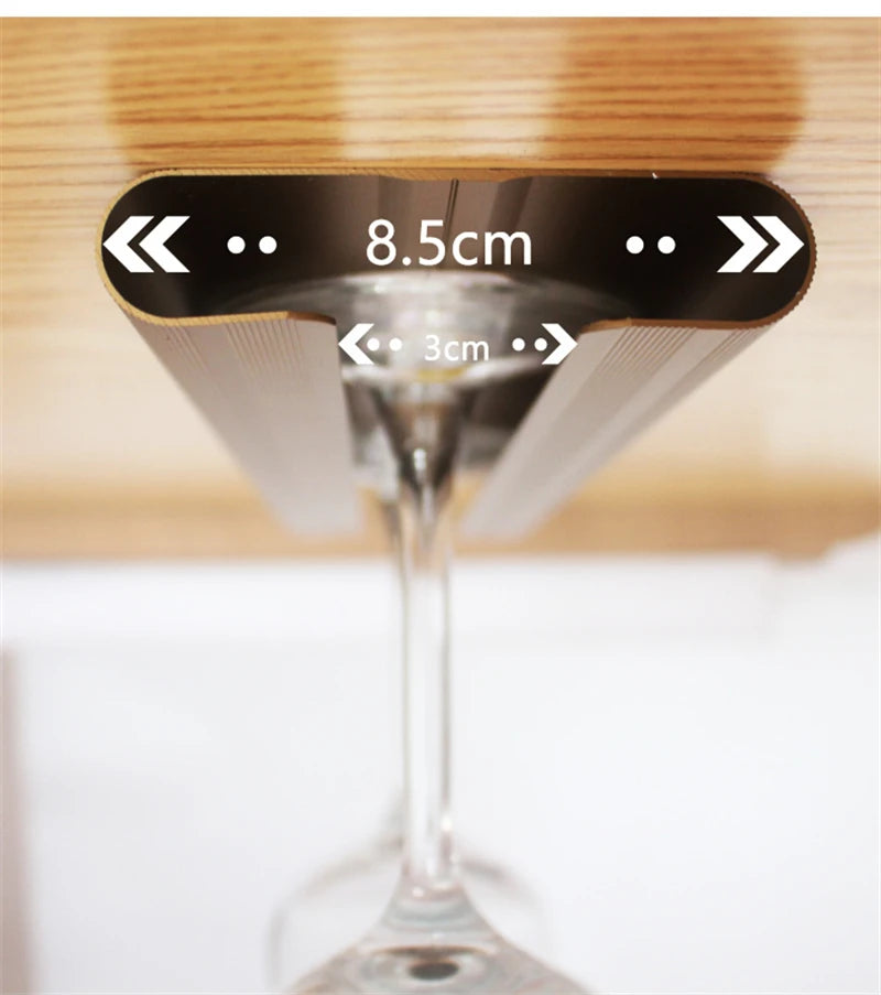 KK&FING Wine Cup Holder Hanging Wine Cabinet Red Wine Glass Shelf Home Creative Goblets Hanging Upside Down Wine Glass Holder