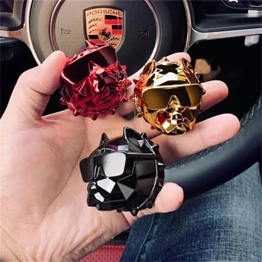 2Pcs Bulldog Car Vent Clip Ornaments High Quality Sunglasses Dashboard Cool Bulldog Auto Decor Interior Accessories