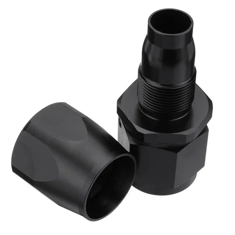 4X Universal AN4 AN6 AN8 AN10 AN12 Straight 45 90 120 180 Degree Oil Fuel Swivel Hose End Fitting Oil Hose End Adaptor Kit Black