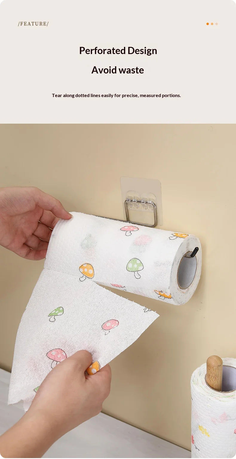Thick, Washable, Printed, All-Purpose Kitchen Cloth – Ideal for Both Wet and Dry Cleaning, Dishwashing and Removing Grease