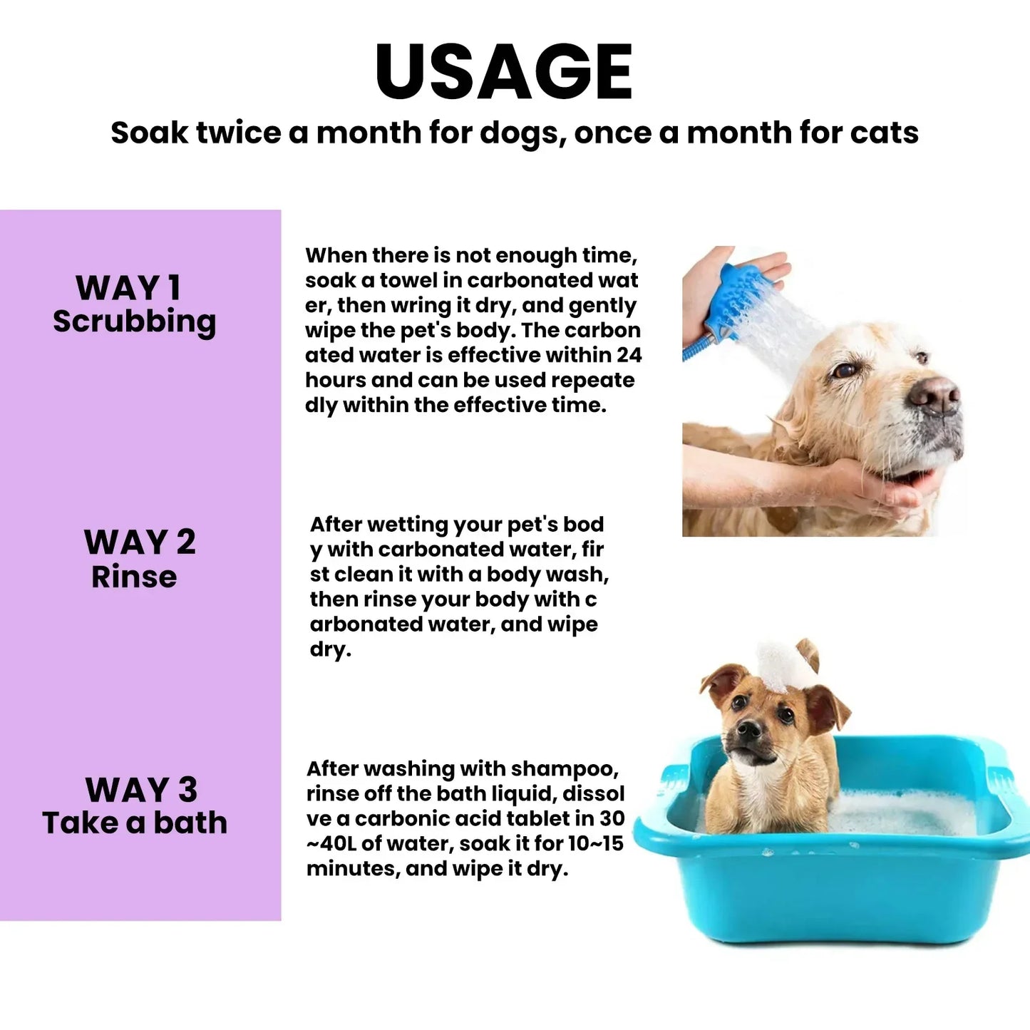 Pet Bath Shower Cleaning Cats Dogs Hair Smoothing Anti Flea Itching Odors Removal Moisturizing Effervescent Tablets Pet Shampoo