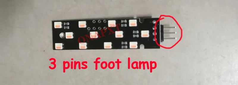 3 Pins foot lamp Orange Ambient light For BMW 1 2 Series 3 Series 4 series 5 Series F30 F32 F36 F10 F11 F18