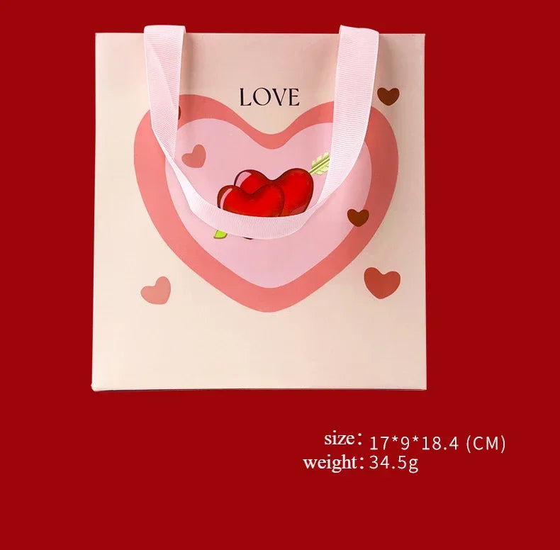 Christmas Creative Heart-piercing Jewelry Box with Eternal Rose Preserved Flowers Party Drawer Box Design Valentine's Day Gifts