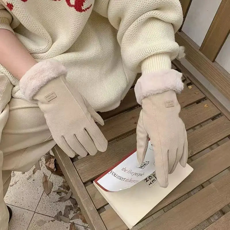 Thermal insulation winter gloves - Heavy-duty windproof and cold-proof couple gloves, suitable for skiing, work and travel