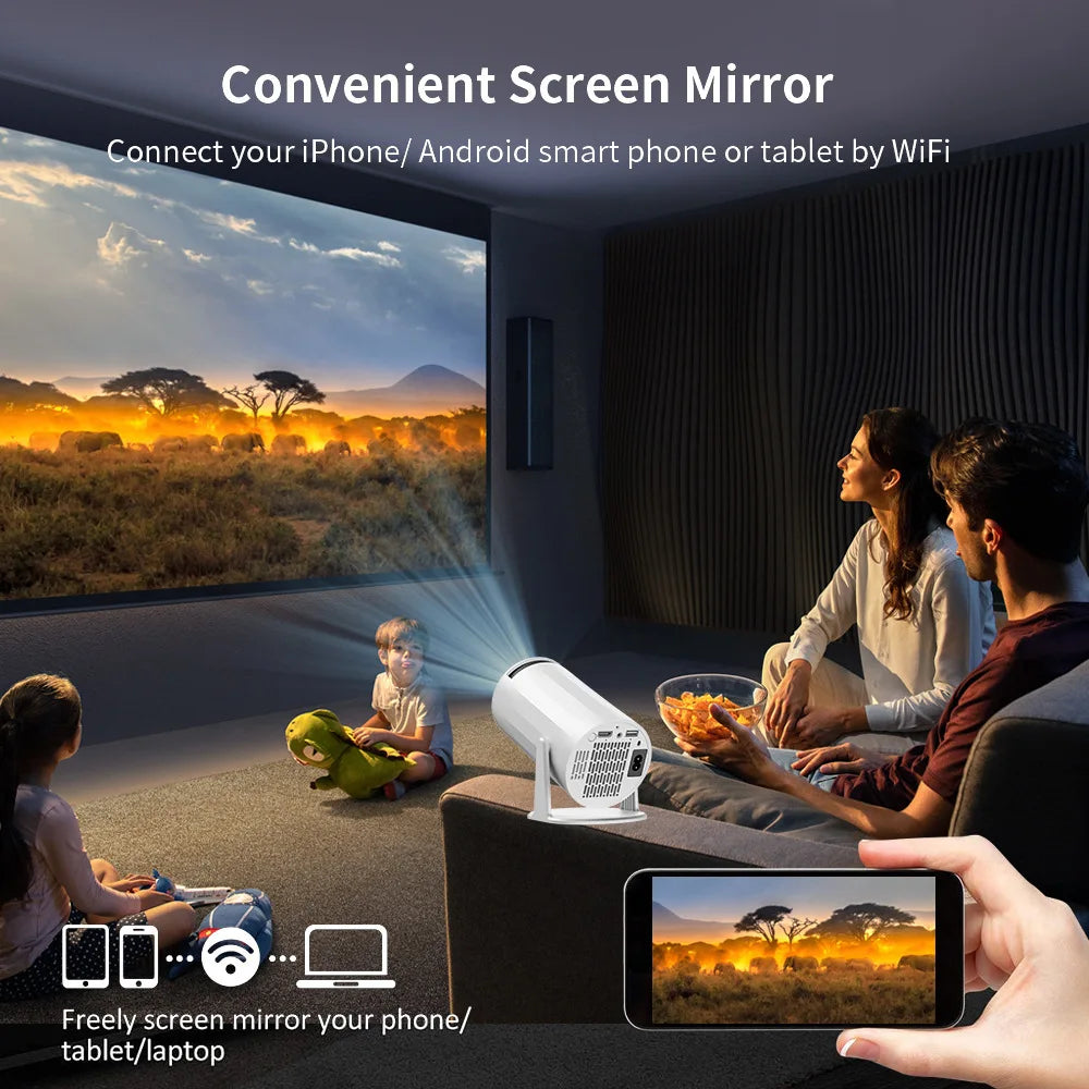 X8Mini Smart Projector with Lifetime Free TV Channels WiFi6 BT5 Support 1080P Video Projector Coolita OS Home Cinema