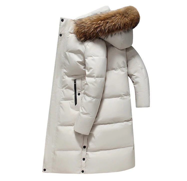 Down Jacket Man Long Men's Puffer Jacket Winter Coats For Men Duck Down Jacket Men Parkas Overcoat Padded Cold Clothes Feather