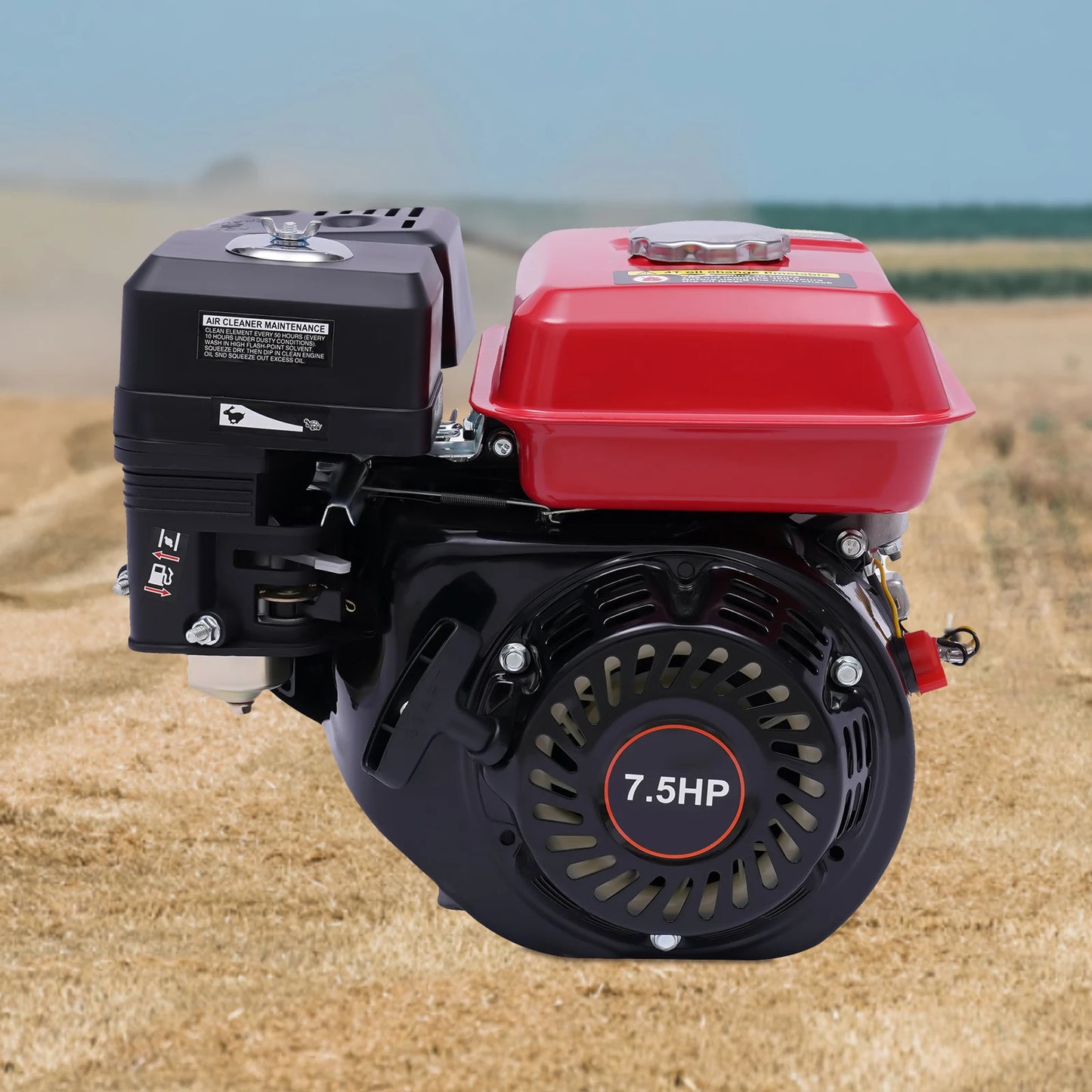 GX200 Petrol Engine 4 Stroke 4000W 7.5HP Pull Start Multi-Purpose Air Cooling System Gasoline Engine