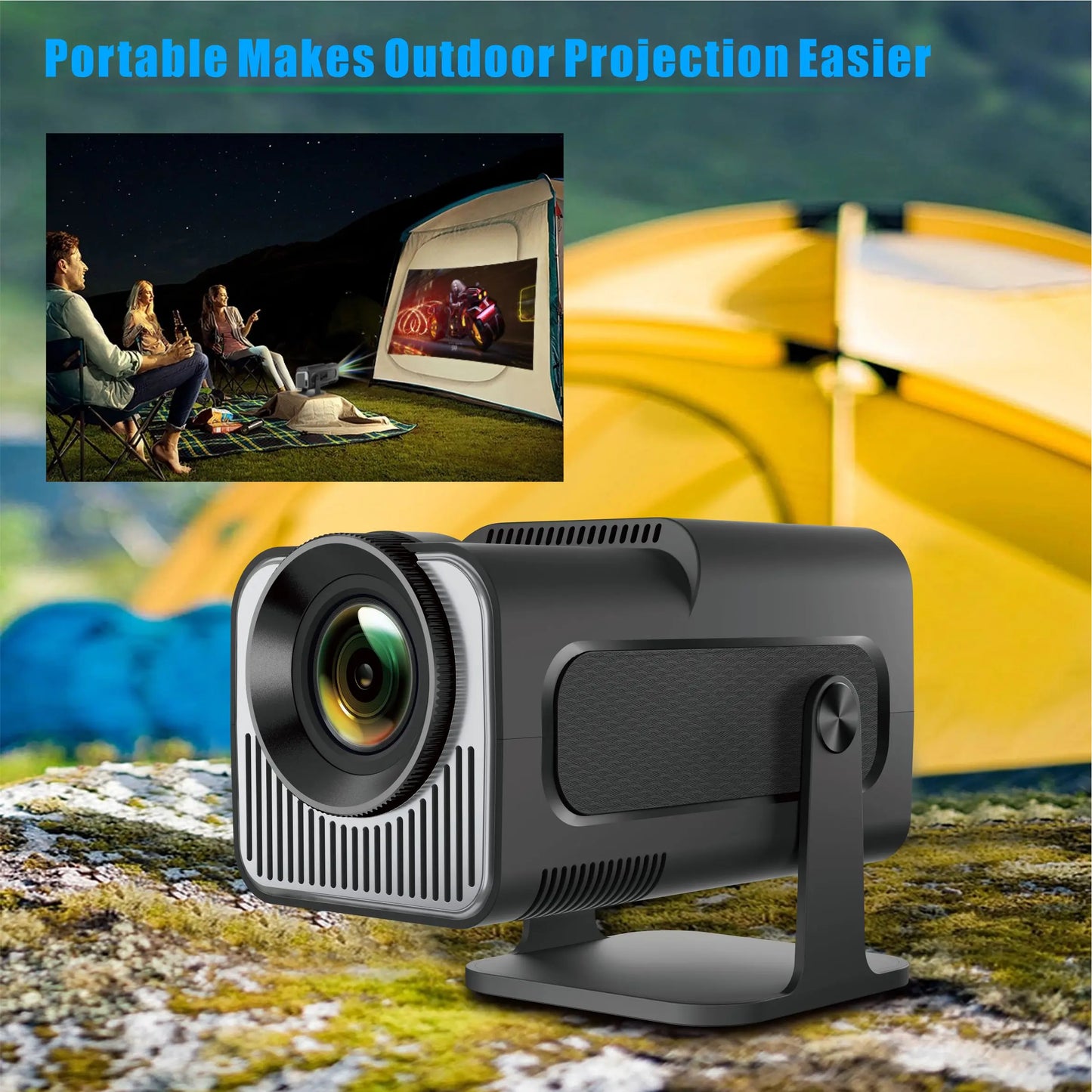 4K Smart Projector HY320 mini Android 11 Dual Wifi6 200 ANSI Allwinner H713 BT5.0 1080P 1980*1080P Home Cinema Outdoor Projetor