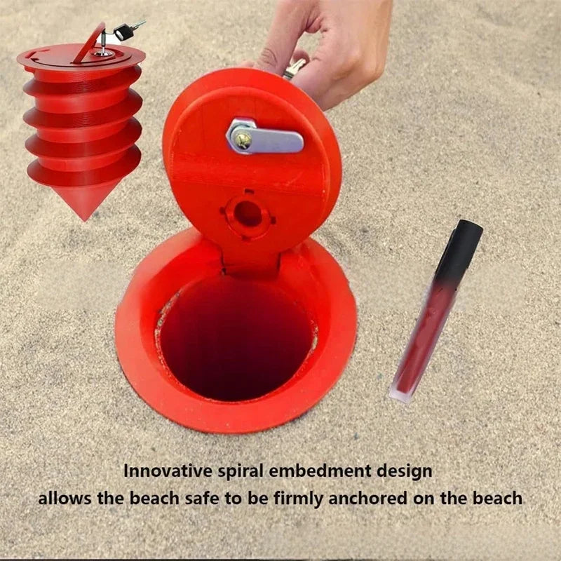 Waterproof Beach Safe, Sandproof Organizer Pouch For Phone, Keys, Sunglasses, Cash | Portable Outdoor Storage Box
