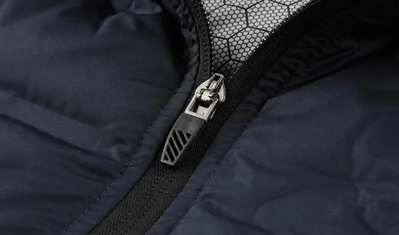 Men Winter New White Duck Down Jacket Warm Thick Stand Collar Windproof Puffer Jacket High Quality Waterproof Jacket Male 8XL