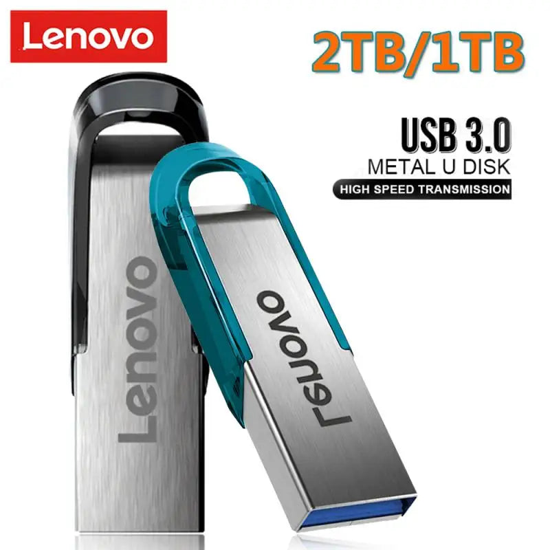 Lenovo 2TB USB3.0 Pen Drive 1TB Metal High Speed Flash Disk 512 256 128GB Usb Memory Stick Pendrive For PC/Laptop/Ps4 Controler